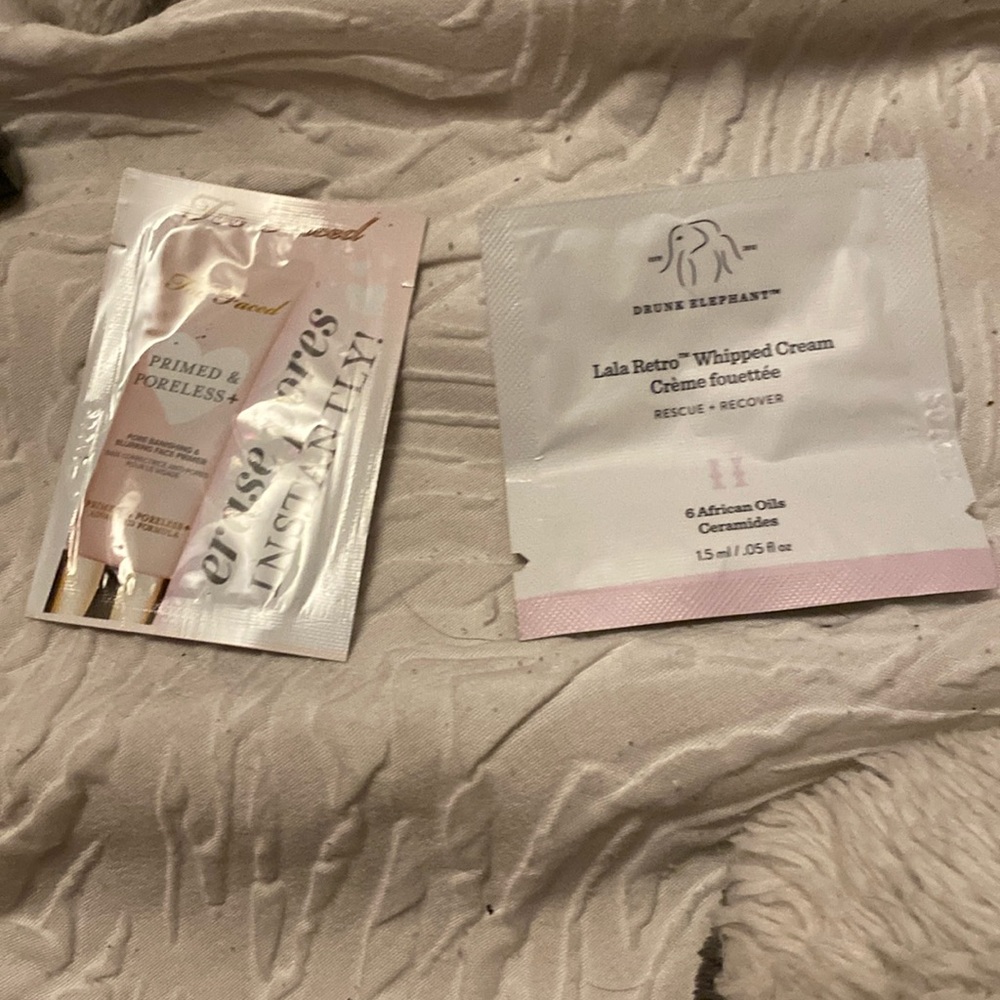 FREE samples with ANY purchase